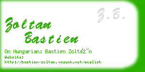 zoltan bastien business card